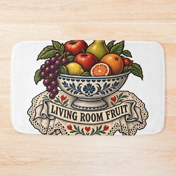 Item preview, Living Room Fruit Woodcut Balkan Household Humor designed and sold by OfficialBalkan.