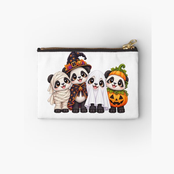 Item preview, Panda Pumpkin Halloween Spooky Ghost Pandas designed and sold by QuiteOrbit.