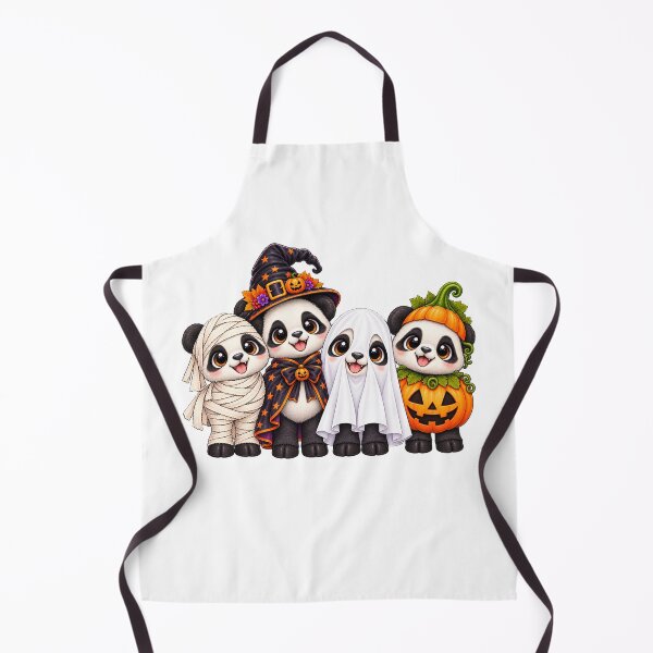 Item preview, Panda Pumpkin Halloween Spooky Ghost Pandas designed and sold by QuiteOrbit.