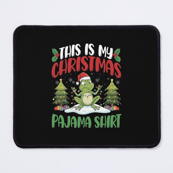 Item preview, Funny Frog This Is My Christmas Pajama Shirt Design designed and sold by MiALopezArt.
