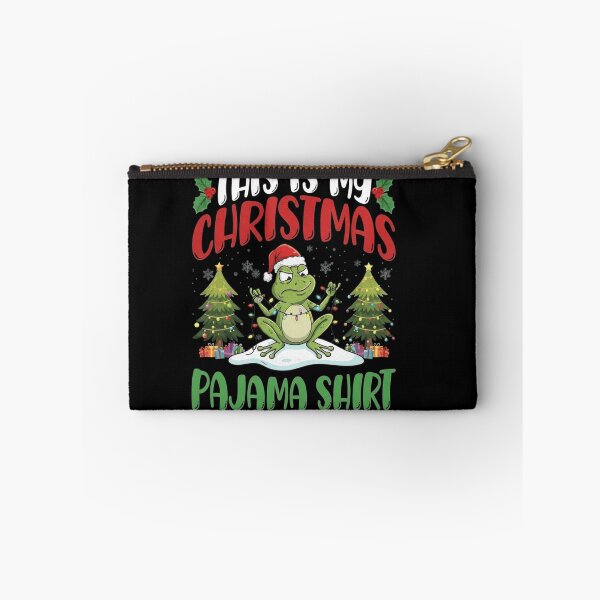 Item preview, Funny Frog This Is My Christmas Pajama Shirt Design designed and sold by MiALopezArt.