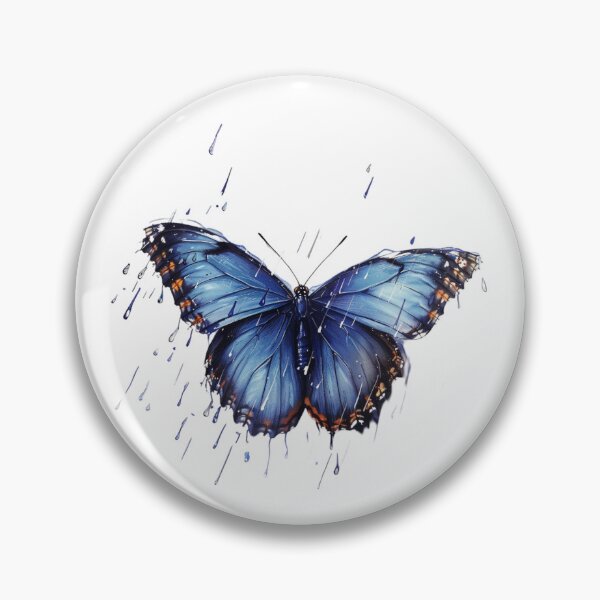 Item preview, Blue Butterfly | Elegant Nature Aesthetic Art designed and sold by Mandayartstudio.