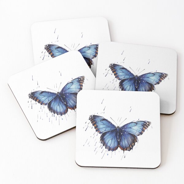 Item preview, Blue Butterfly | Elegant Nature Aesthetic Art designed and sold by Mandayartstudio.