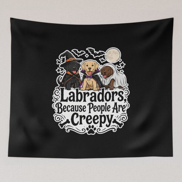 Item preview, Labradors Creepy People Halloween Dog Costume designed and sold by OlyvieArt.