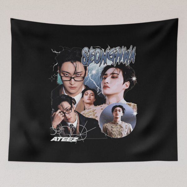 Item preview, Seonghwa ATEEZ Vintage Retro Kpop Idol  designed and sold by PatrickT483989.