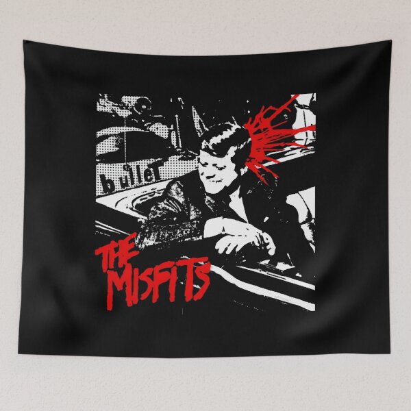 Item preview, Camiseta con el logo de la gira punk de la banda Vintage Rock Misfits (7) designed and sold by finikatkey.