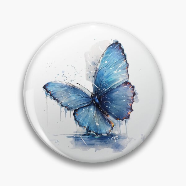 Item preview, Blue Butterfly | Elegant Nature Aesthetic Art designed and sold by Mandayartstudio.