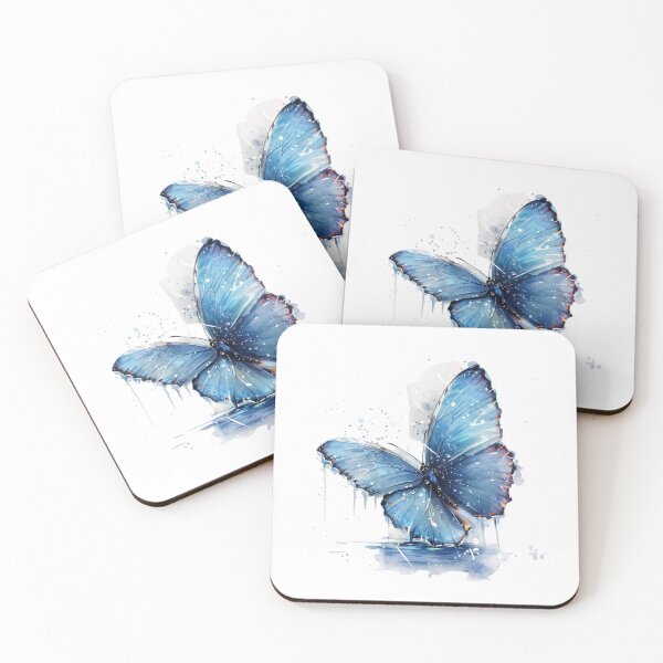 Item preview, Blue Butterfly | Elegant Nature Aesthetic Art designed and sold by Mandayartstudio.