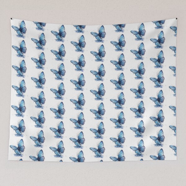 Item preview, Blue Butterfly | Elegant Nature Aesthetic Art designed and sold by Mandayartstudio.