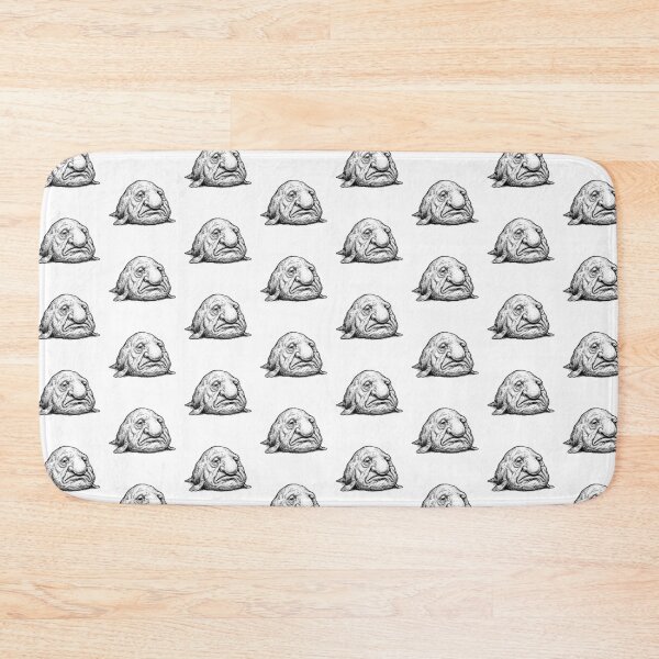 Item preview, Vintage Woodcut Blobfish Illustration designed and sold by DuckOddity.