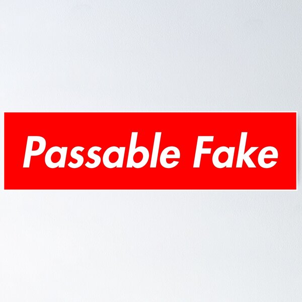 Item preview, Logotipo falso aceptable designed and sold by pineforester.