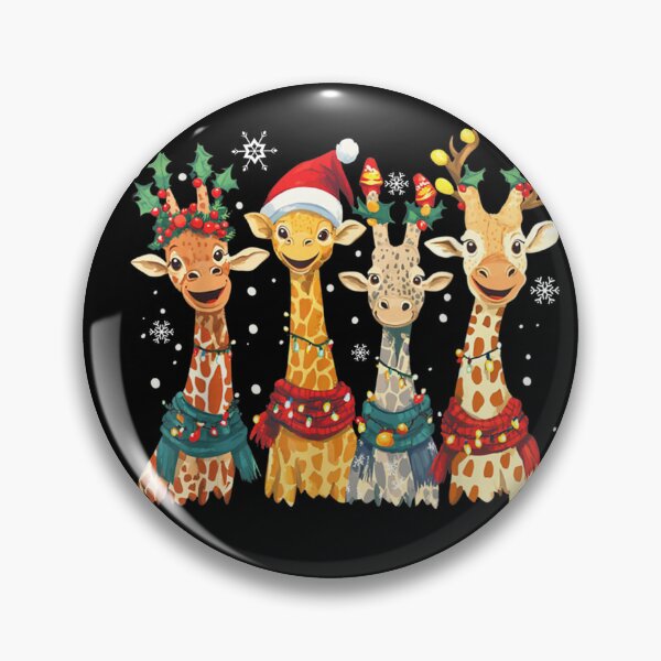 Aperçu de l'œuvre Guirlandes lumineuses de Noël amusantes avec des girafes, pour les amoureux des girafes. Décoration idéale pour les passionnés de girafes. créée et vendue par BancaJone.