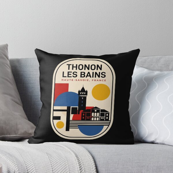 Item preview, Retro Thonon Les Bains Bauhaus Geometric Skyline designed and sold by k3rstman1.