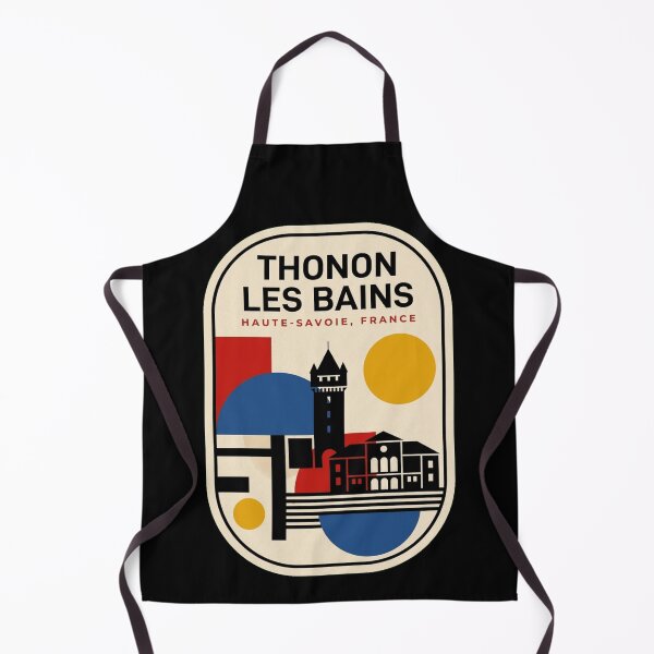 Item preview, Retro Thonon Les Bains Bauhaus Geometric Skyline designed and sold by k3rstman1.