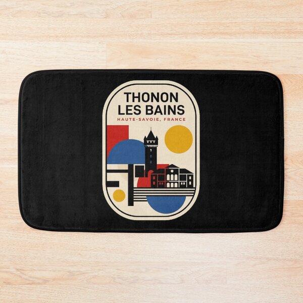 Item preview, Retro Thonon Les Bains Bauhaus Geometric Skyline designed and sold by k3rstman1.
