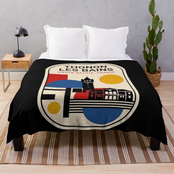 Item preview, Retro Thonon Les Bains Bauhaus Geometric Skyline designed and sold by k3rstman1.