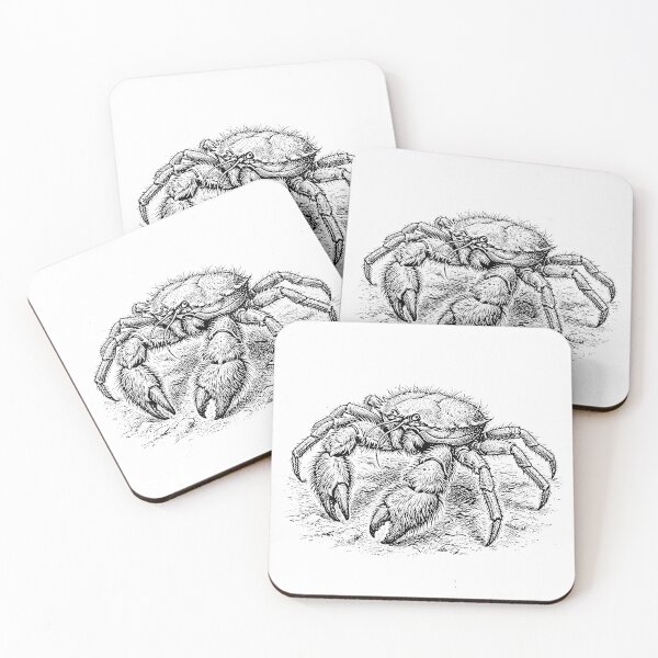 Item preview, Vintage Woodcut Yeti Crab Illustration designed and sold by DuckOddity.