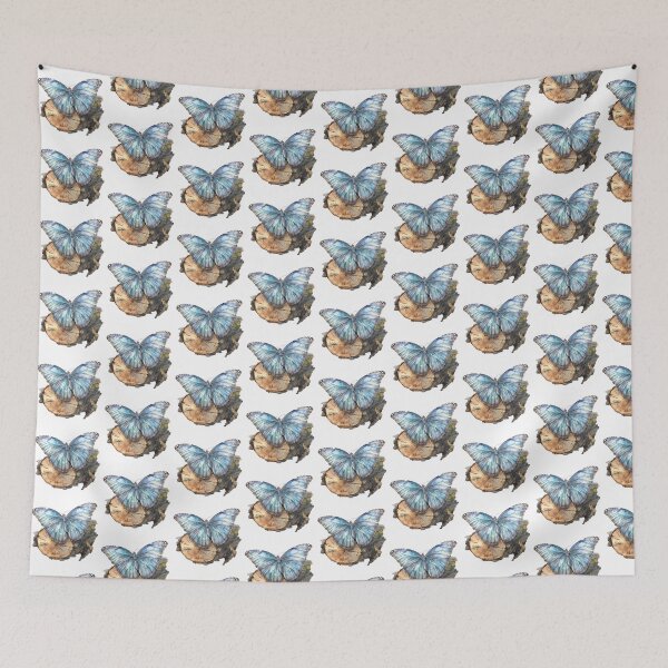 Item preview, Blue Butterfly | Elegant Nature Aesthetic Art designed and sold by Mandayartstudio.
