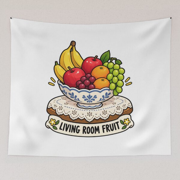 Item preview, Living Room Fruit Outline Balkan Household Humor designed and sold by OfficialBalkan.
