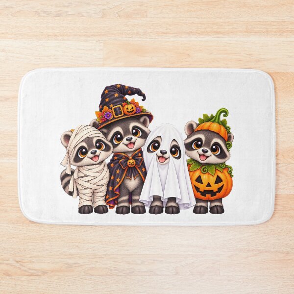 Item preview, Raccoon Pumpkin Halloween Ghost Raccoons designed and sold by QuiteOrbit.