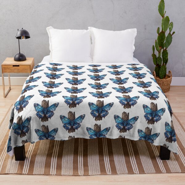 Item preview, Blue Butterfly | Elegant Nature Aesthetic Art designed and sold by Mandayartstudio.