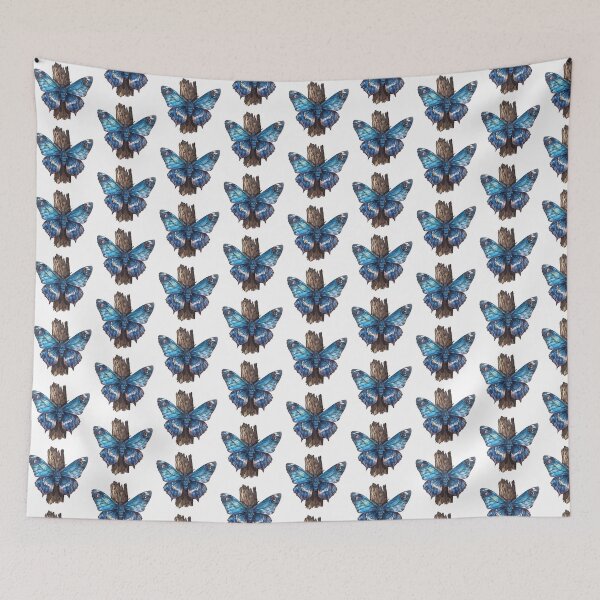 Item preview, Blue Butterfly | Elegant Nature Aesthetic Art designed and sold by Mandayartstudio.