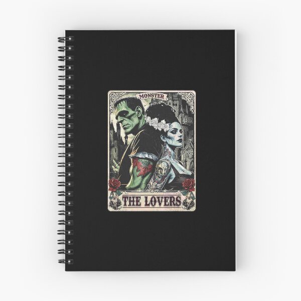 Item preview, Frankenstein and Bride The Lovers Tarot Card Gothic Romance designed and sold by nryum.