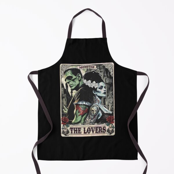 Item preview, Frankenstein and Bride The Lovers Tarot Card Gothic Romance designed and sold by nryum.