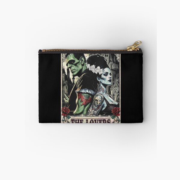 Item preview, Frankenstein and Bride The Lovers Tarot Card Gothic Romance designed and sold by nryum.