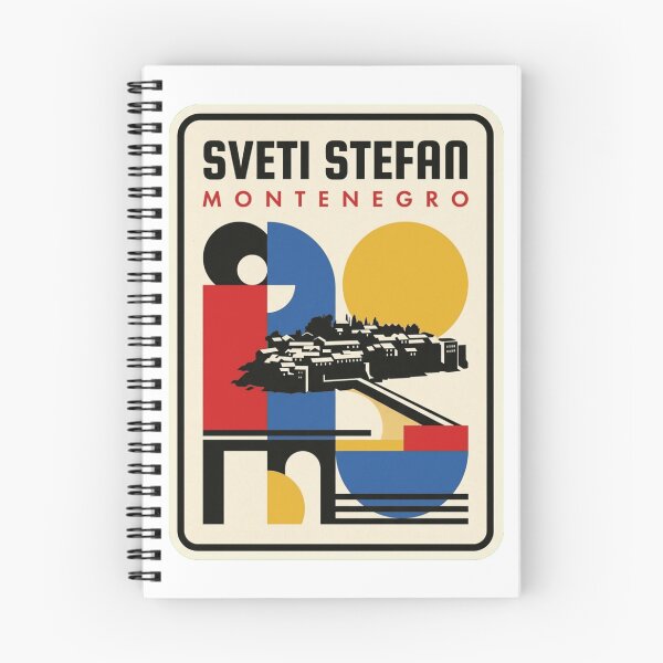 Item preview, Retro Sveti Stefan Bauhaus Geometric Skyline designed and sold by k3rstman1.