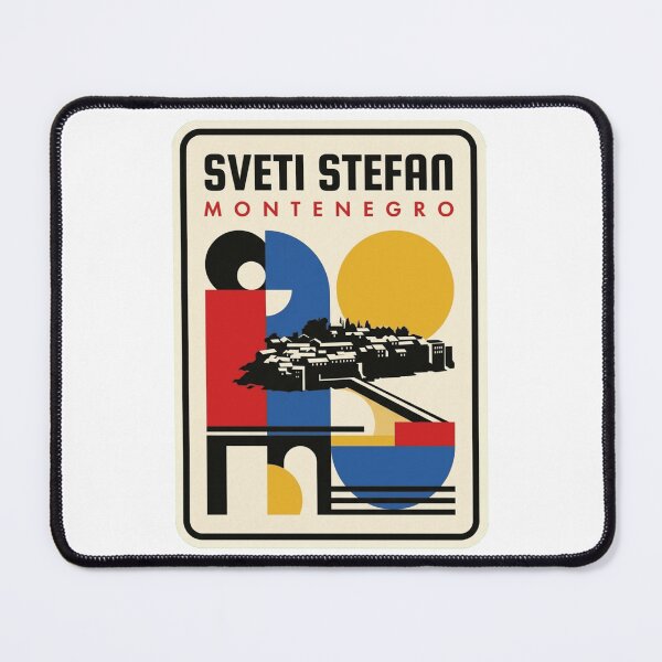 Item preview, Retro Sveti Stefan Bauhaus Geometric Skyline designed and sold by k3rstman1.