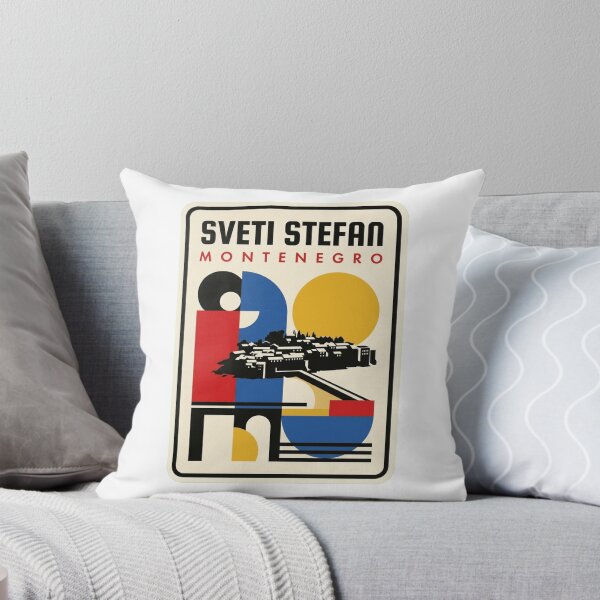 Item preview, Retro Sveti Stefan Bauhaus Geometric Skyline designed and sold by k3rstman1.