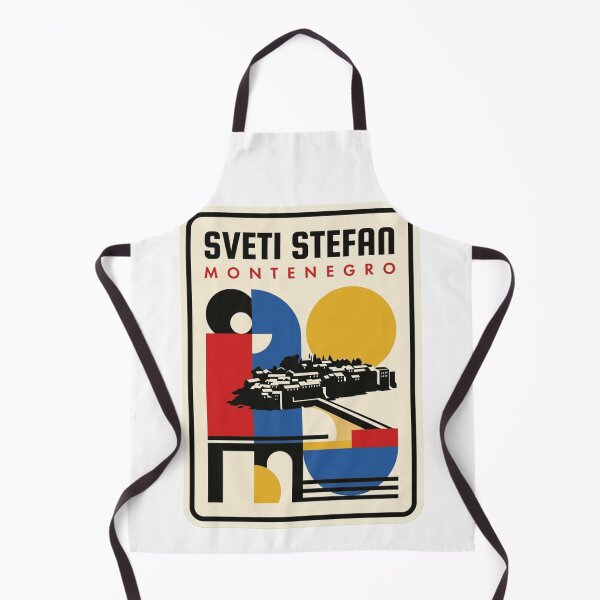 Item preview, Retro Sveti Stefan Bauhaus Geometric Skyline designed and sold by k3rstman1.