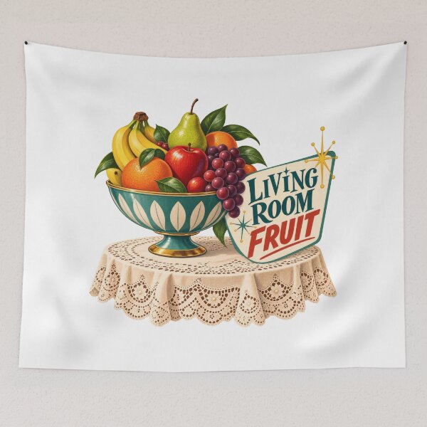 Item preview, Living Room Fruit Mid Century Balkan Household Humor designed and sold by OfficialBalkan.