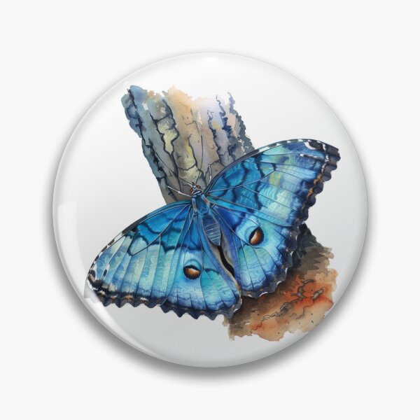 Item preview, Blue Butterfly | Elegant Nature Aesthetic Art designed and sold by Mandayartstudio.