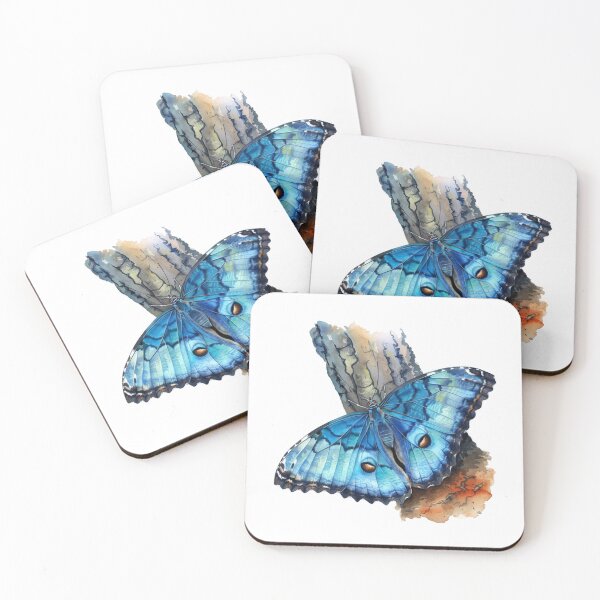 Item preview, Blue Butterfly | Elegant Nature Aesthetic Art designed and sold by Mandayartstudio.