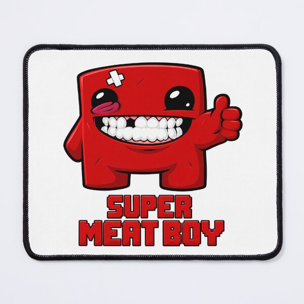 Item preview, Super Meat Boy Grinning Mascot designed and sold by Nature Explore Game.