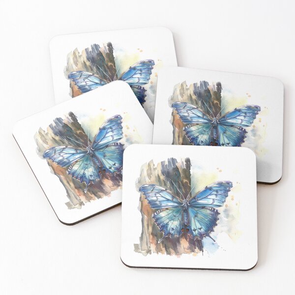 Item preview, Blue Butterfly | Elegant Nature Aesthetic Art designed and sold by Mandayartstudio.