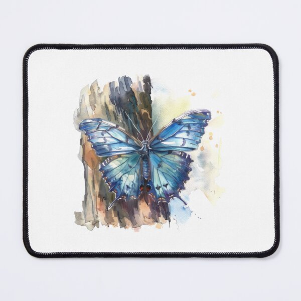 Item preview, Blue Butterfly | Elegant Nature Aesthetic Art designed and sold by Mandayartstudio.