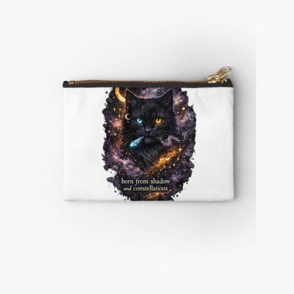 Item preview, Born From Shadow and Constellations Black Cat Celestial Witchy Gothic Art designed and sold by inkoutninja.