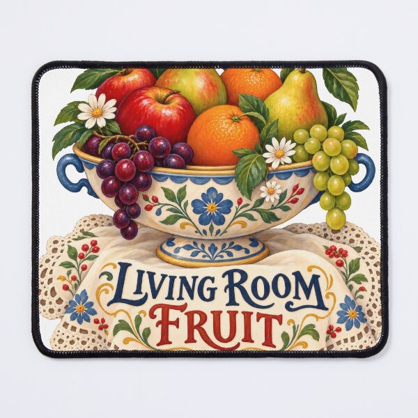 Item preview, Living Room Fruit Painted Balkan Household Humor designed and sold by OfficialBalkan.