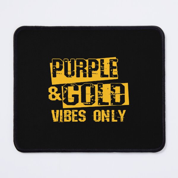 Item preview, Purple and Gold Vibes Only School Team Game Day Spirit designed and sold by nryum.