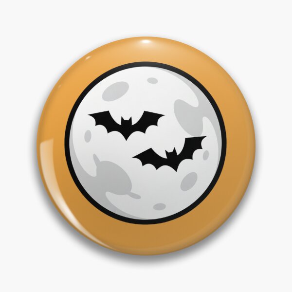 Item preview, Minimalist Halloween Full Moon and Bats Orange designed and sold by FestivityFinds.