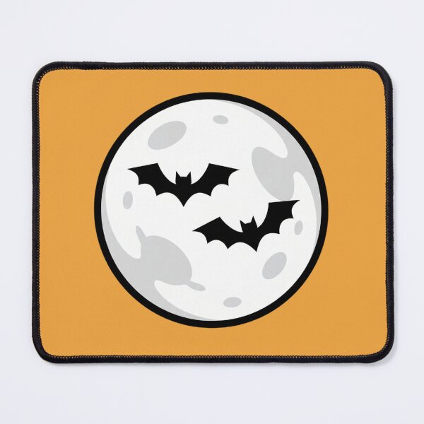 Item preview, Minimalist Halloween Full Moon and Bats Orange designed and sold by FestivityFinds.