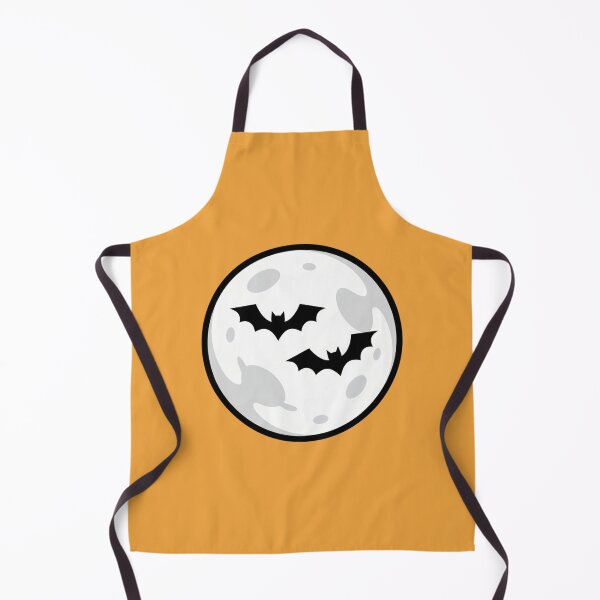 Item preview, Minimalist Halloween Full Moon and Bats Orange designed and sold by FestivityFinds.