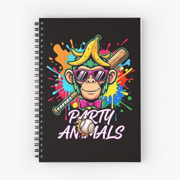 Item preview, Party Animals Monkey Baseball Banana Splash designed and sold by torildorxop.
