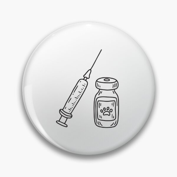 Item preview, Vaccine Vial and Syringe designed and sold by rasagamastore.