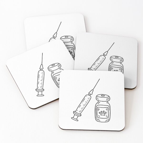 Item preview, Vaccine Vial and Syringe designed and sold by rasagamastore.