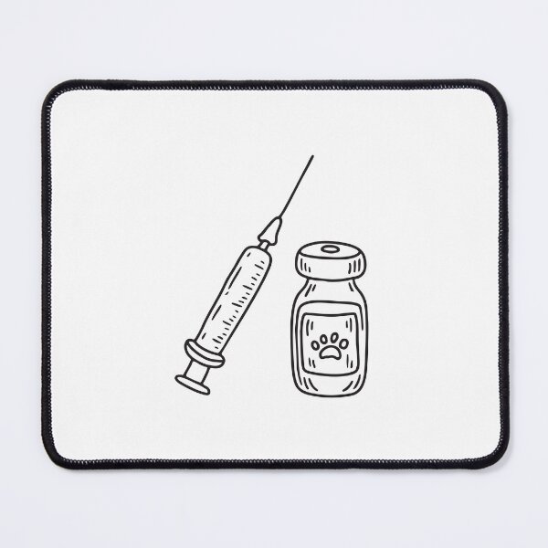 Item preview, Vaccine Vial and Syringe designed and sold by rasagamastore.