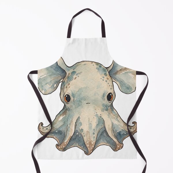 Item preview, Dumbo Octopus Floating with Ear Fins Watercolor designed and sold by Jessie's Palette.